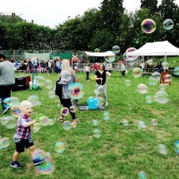 Crazy Bubbles invité pour le week-end du client